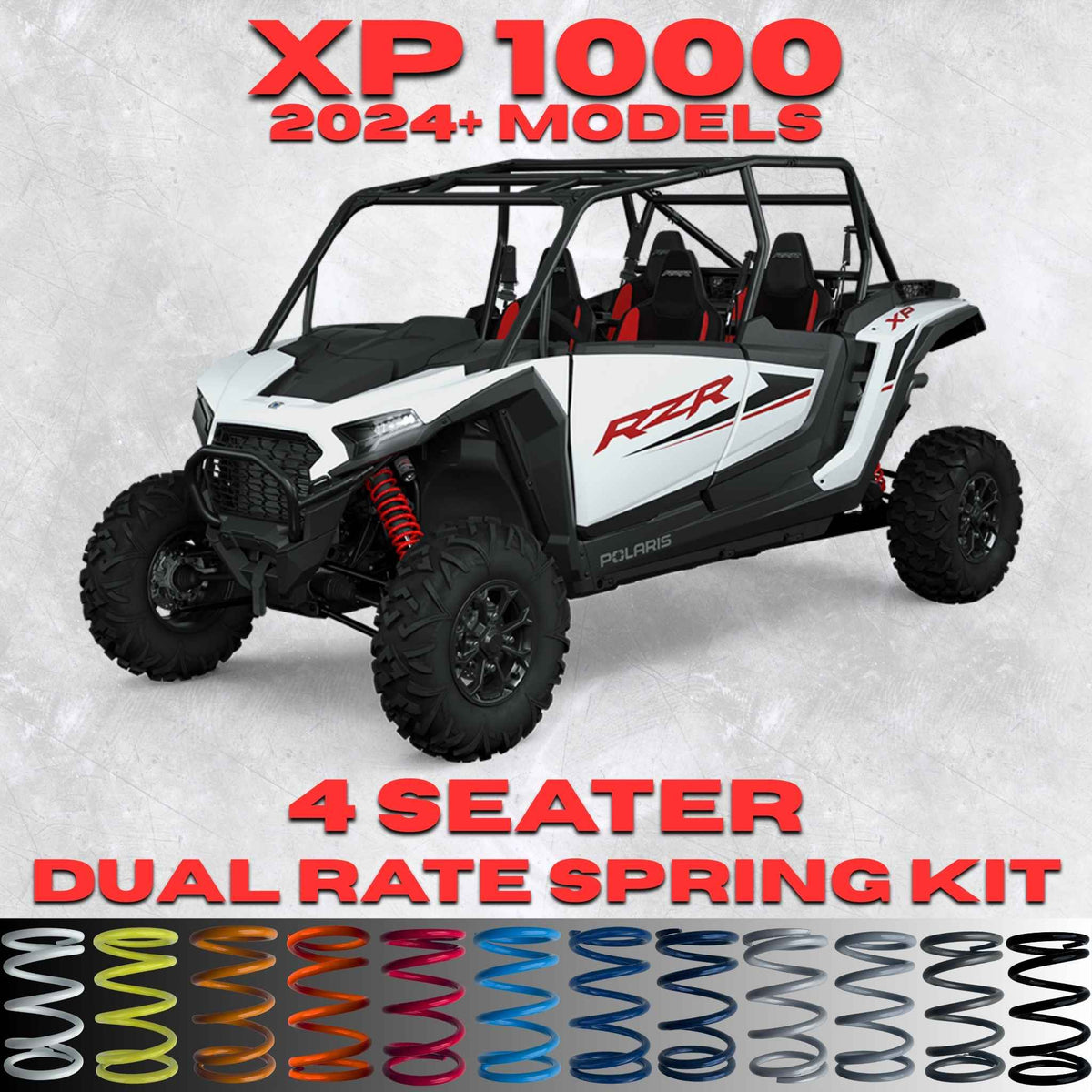 Polaris RZR XP 1000 4 Seater Dual Rate Spring Kit (2024+)(Universal Shock Fitment)