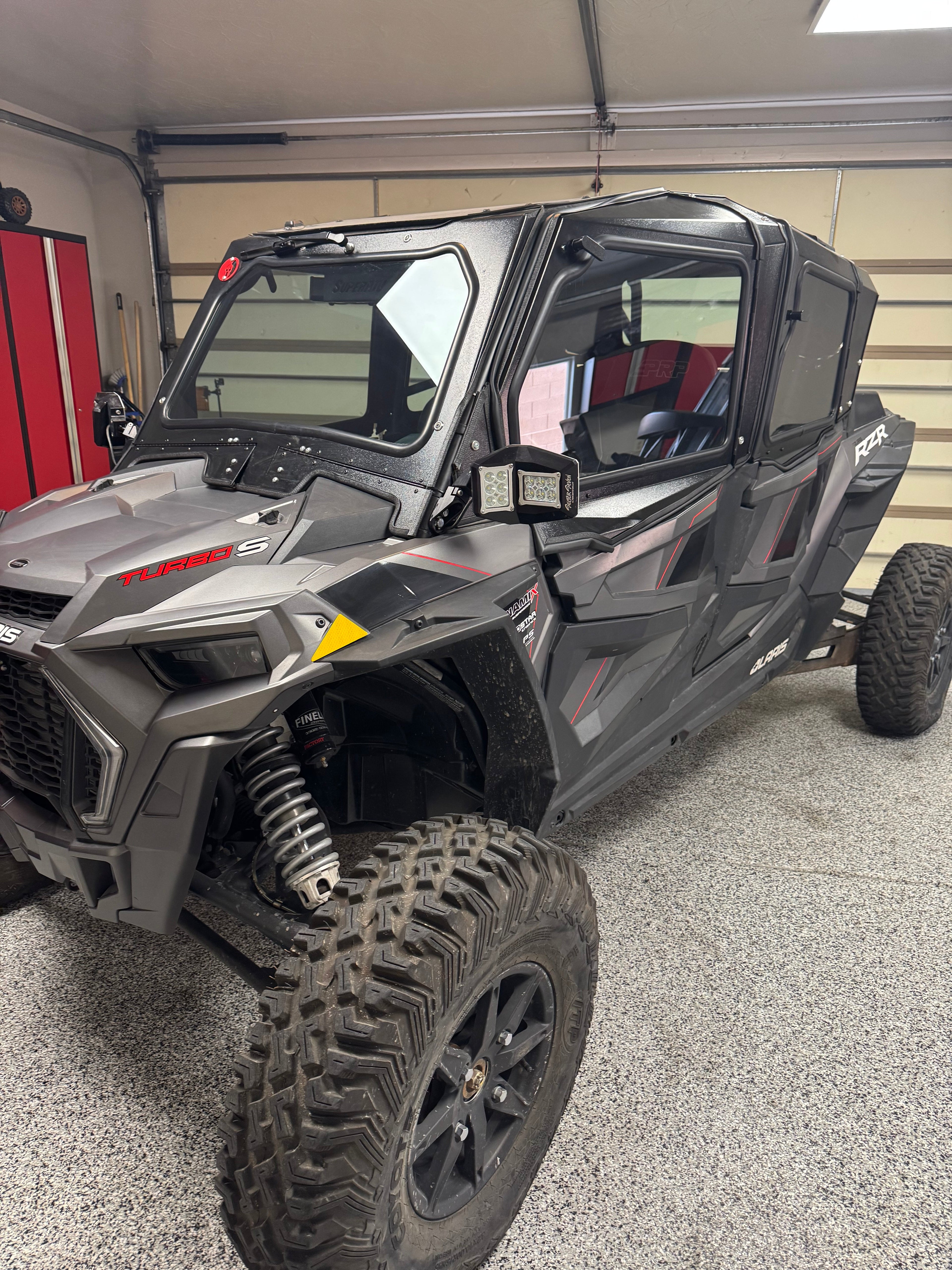 POLARIS RZR Turbo S 4-SEAT Cab Enclosure "THE VAULT" Upper Side Doors & Panels (Patent Pending)
