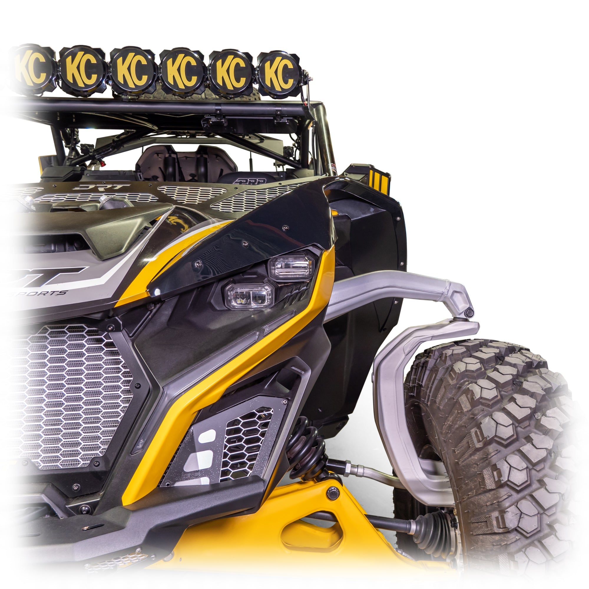 DRT Can-Am Maverick R ABS Front Fender Kit, Mud Protection