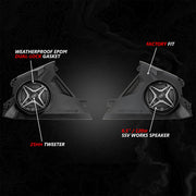 2024-2025 Can-Am® Maverick R, Phase-4 A-Spec 800watt 5-Speaker System