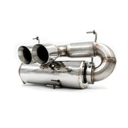 RZR PRO-R CENTER EXIT SLIP ON EXHAUST W/ DUAL 3.0'' TIP
